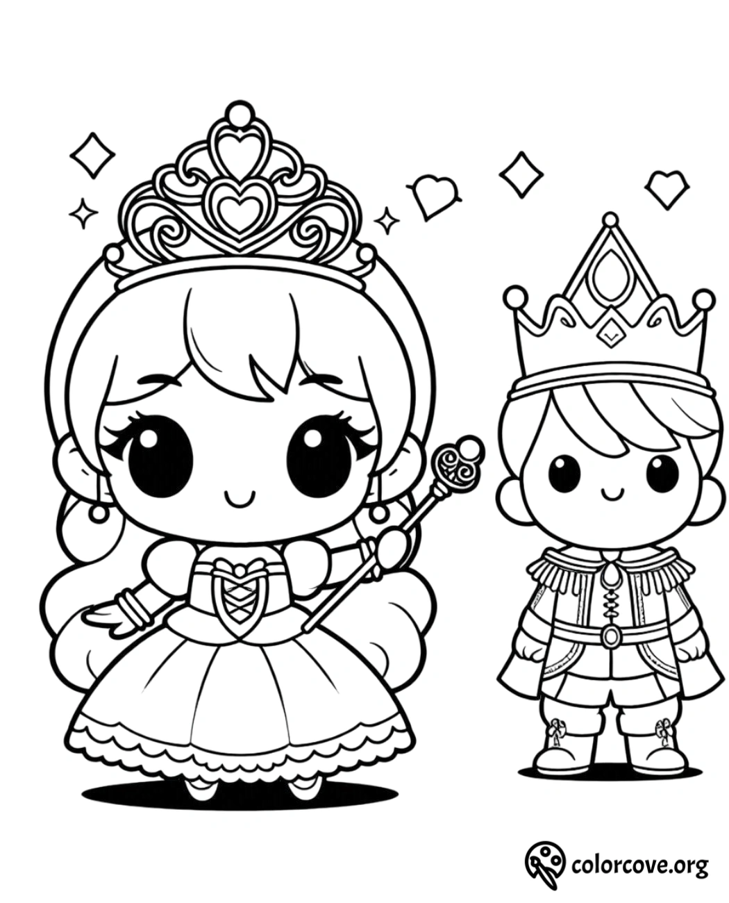 Cute Princess Coloring Pages Free Printable (1)