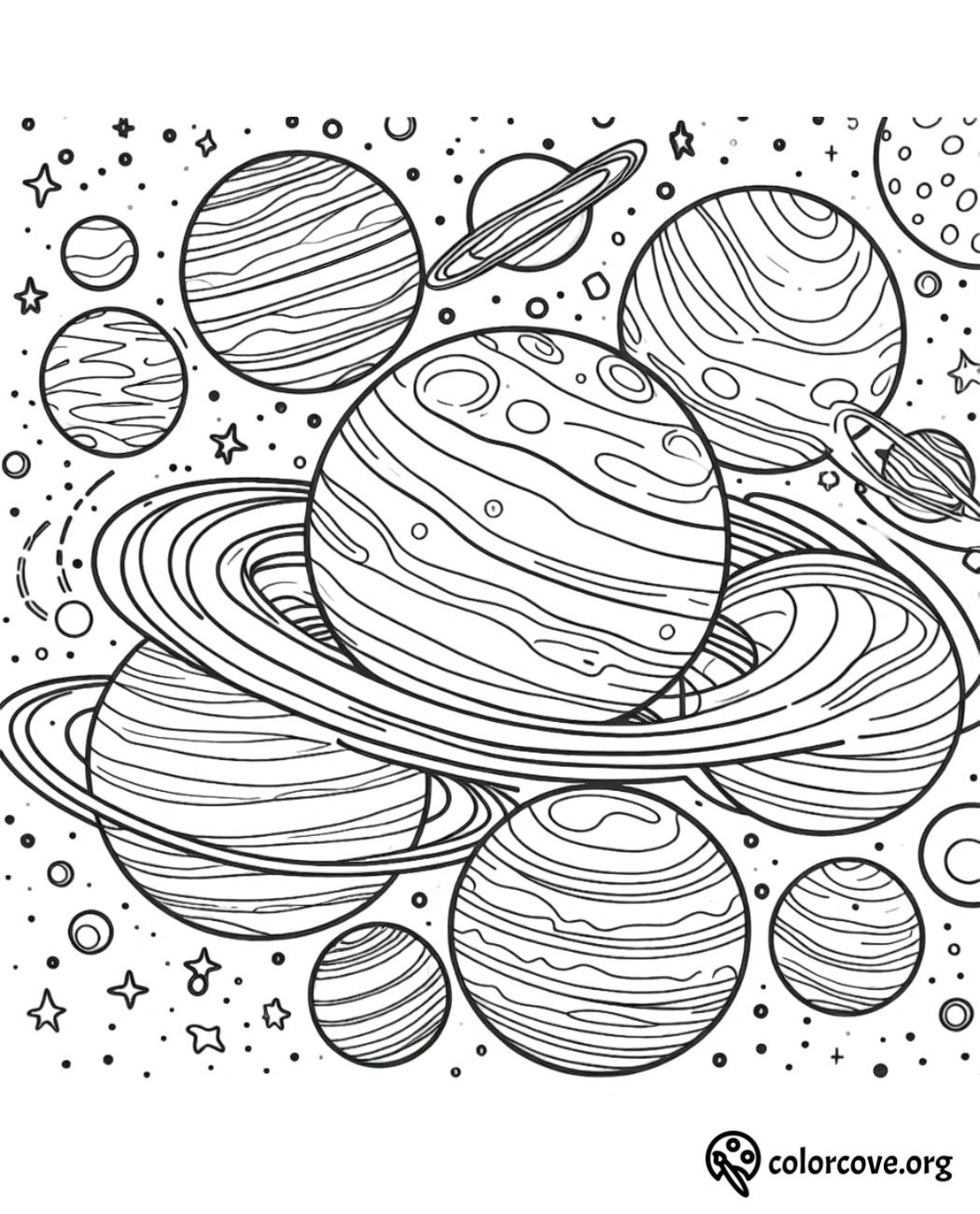 Space Coloring Pages Free Printable (1)