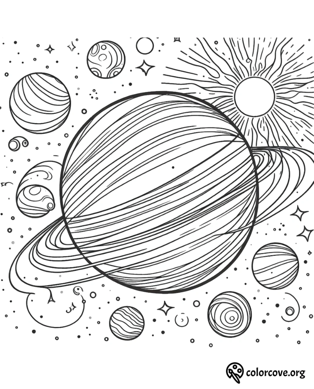 Space Coloring Pages Free Printable (13)