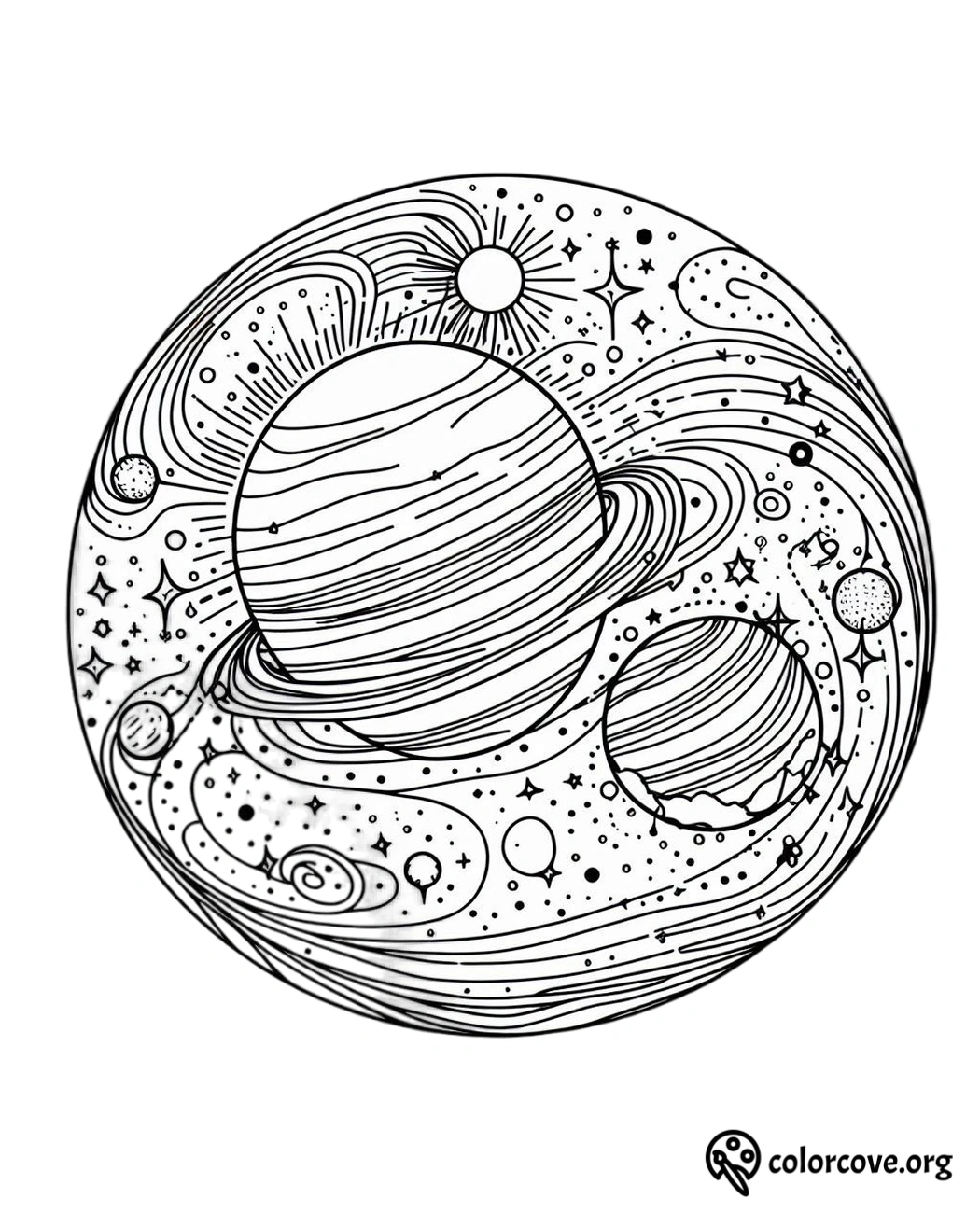 Space Coloring Pages Free Printable (16)