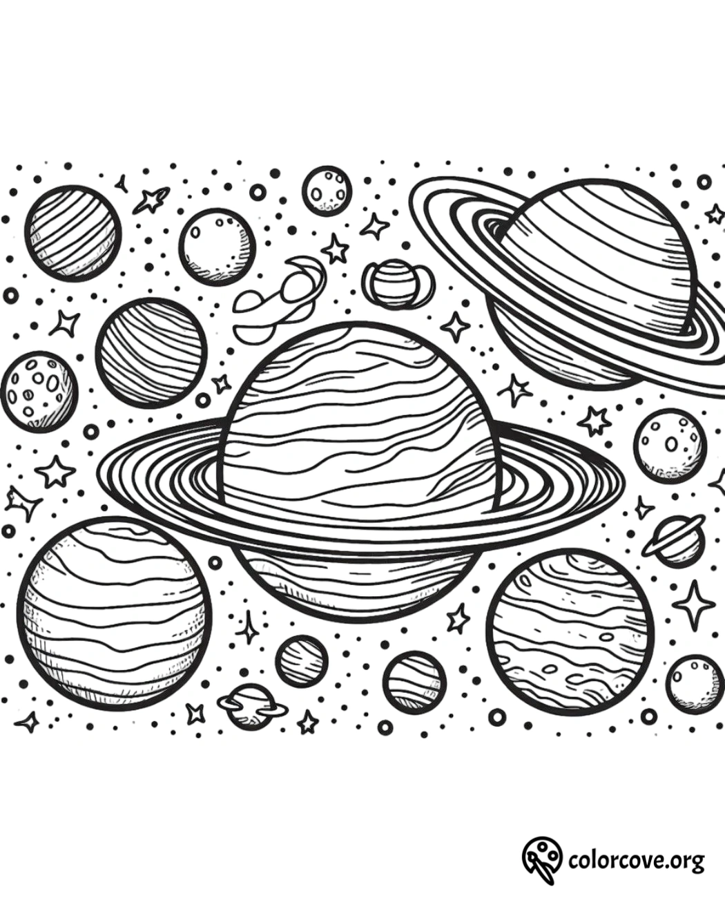 Space Coloring Pages Free Printable (18)