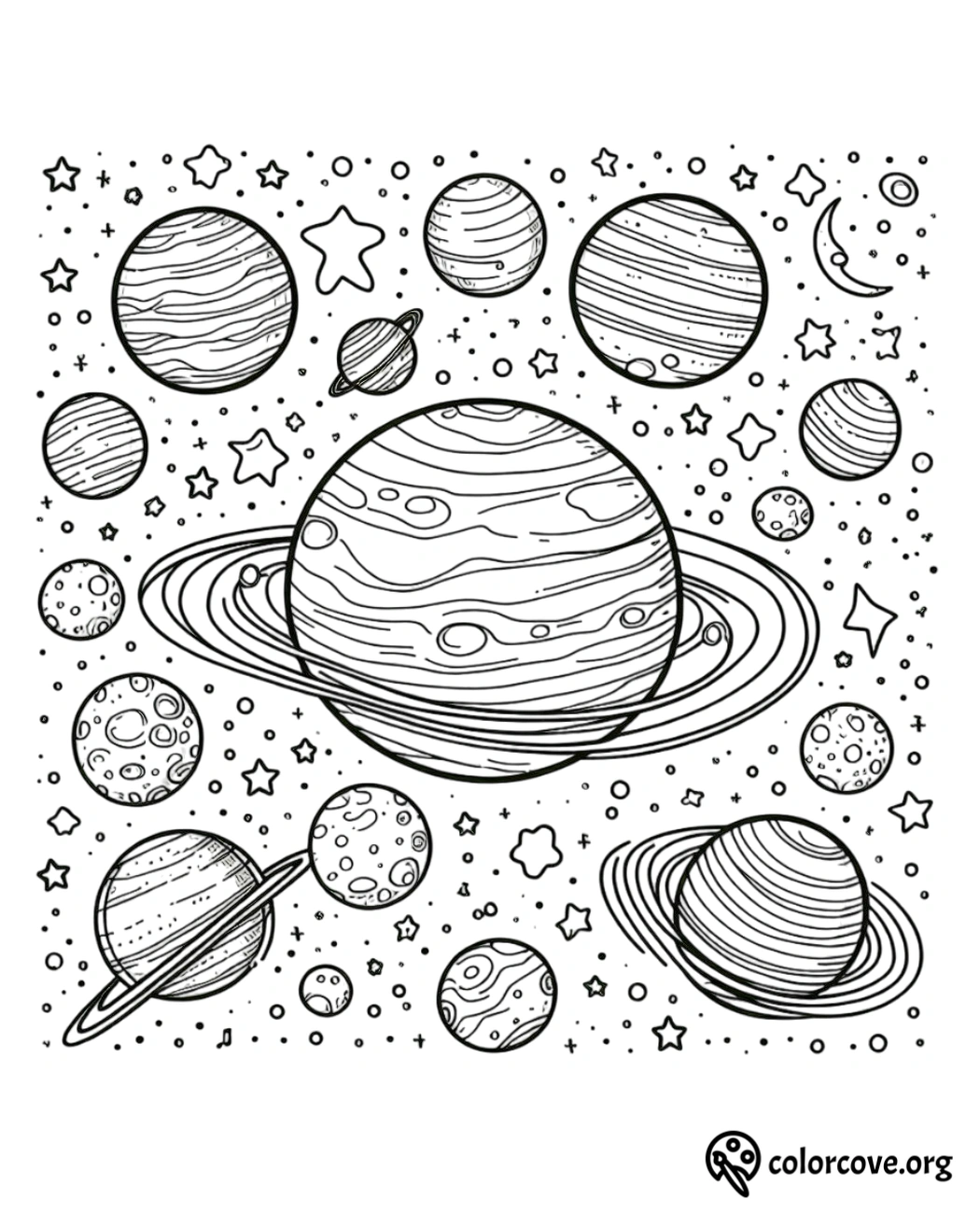 Space Coloring Pages Free Printable (19)