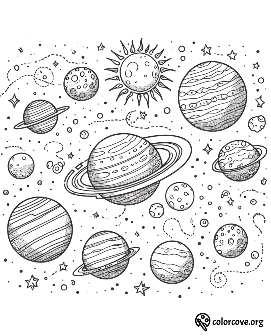 Space Coloring Pages Free Printable (2)