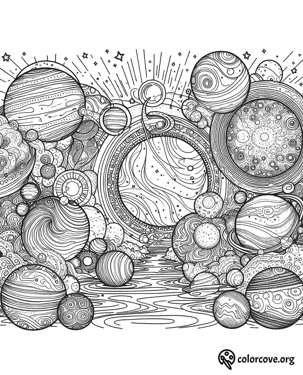 Space Coloring Pages Free Printable (4)