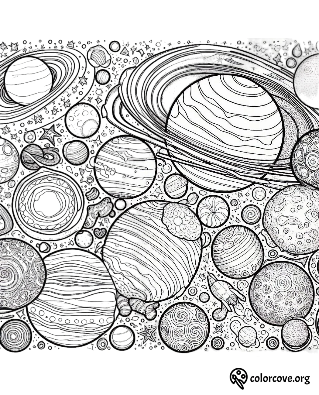 Space Coloring Pages Free Printable (5)