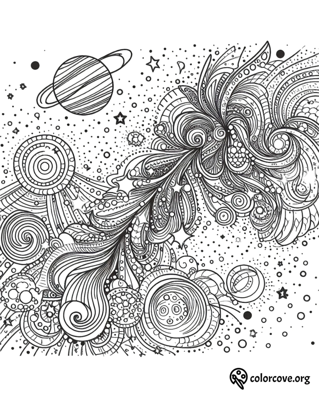 Space Coloring Pages Free Printable (6)