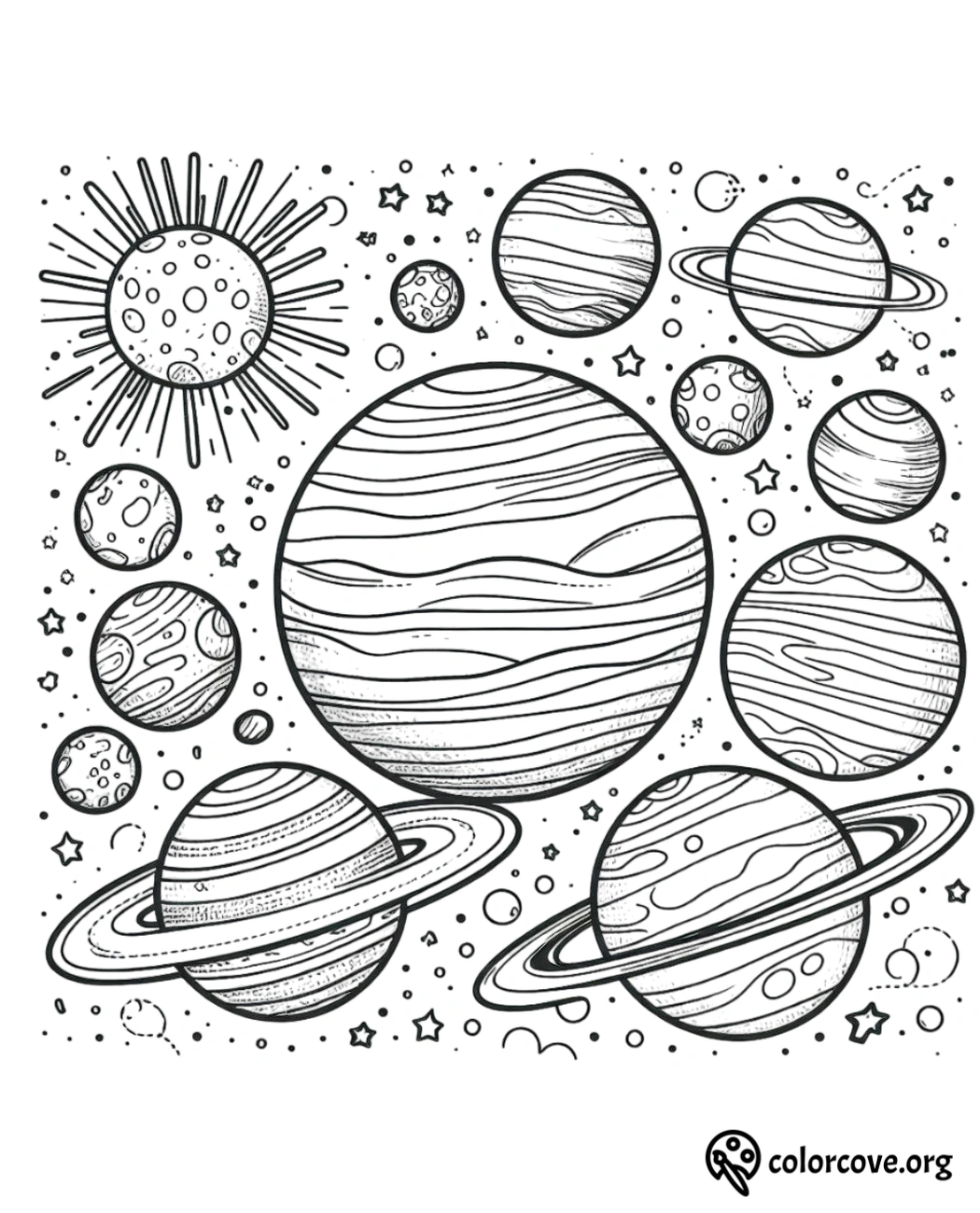 Space Coloring Pages Free Printable (7)