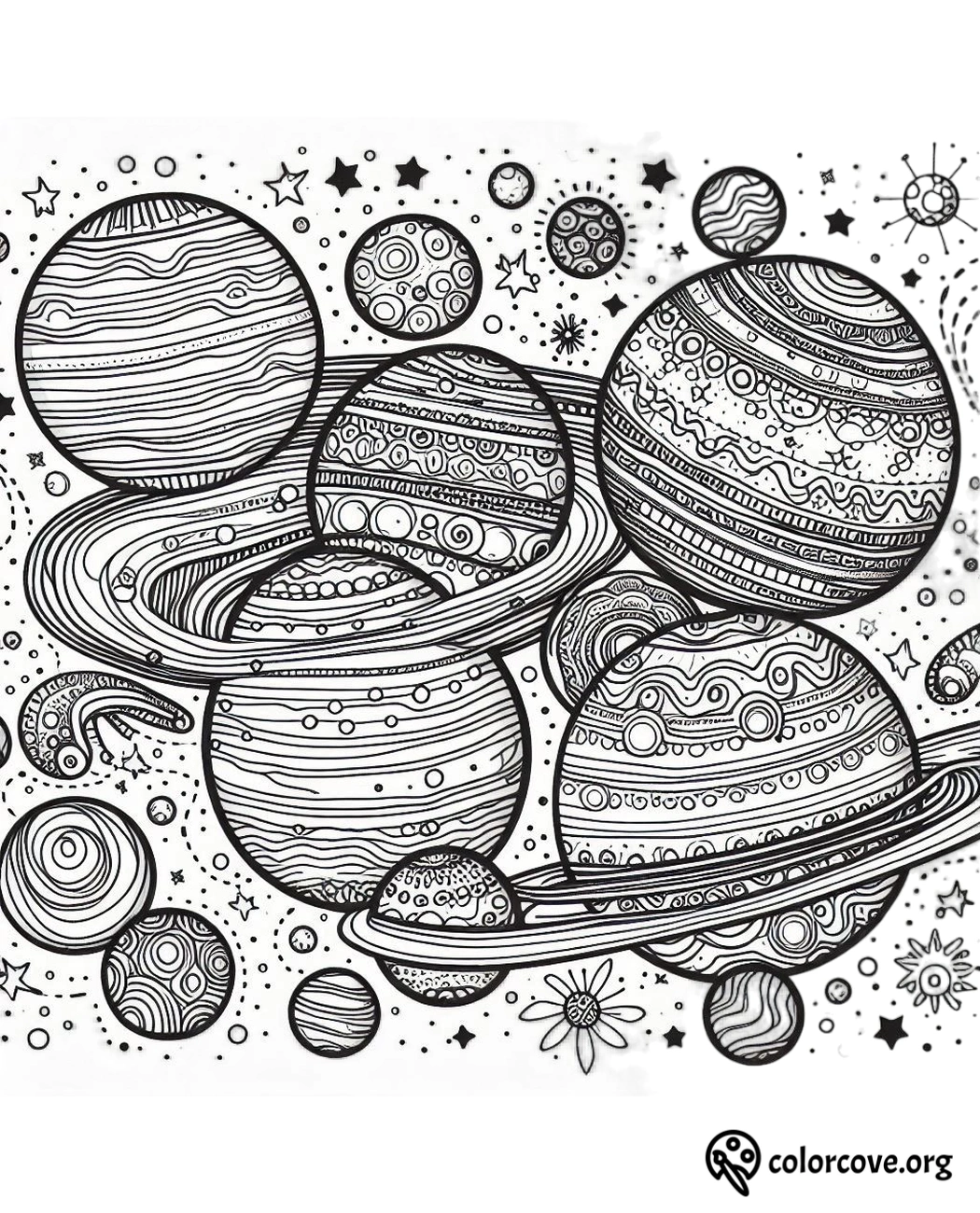 Space Coloring Pages Free Printable (8)