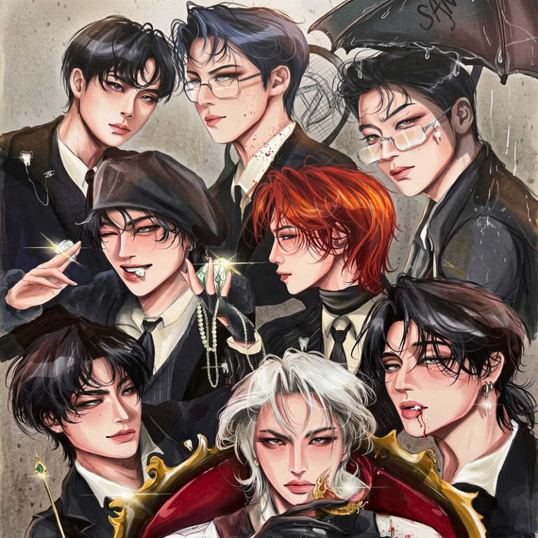 26 Coloriages ATEEZ : Dessins K-Pop Gratuits