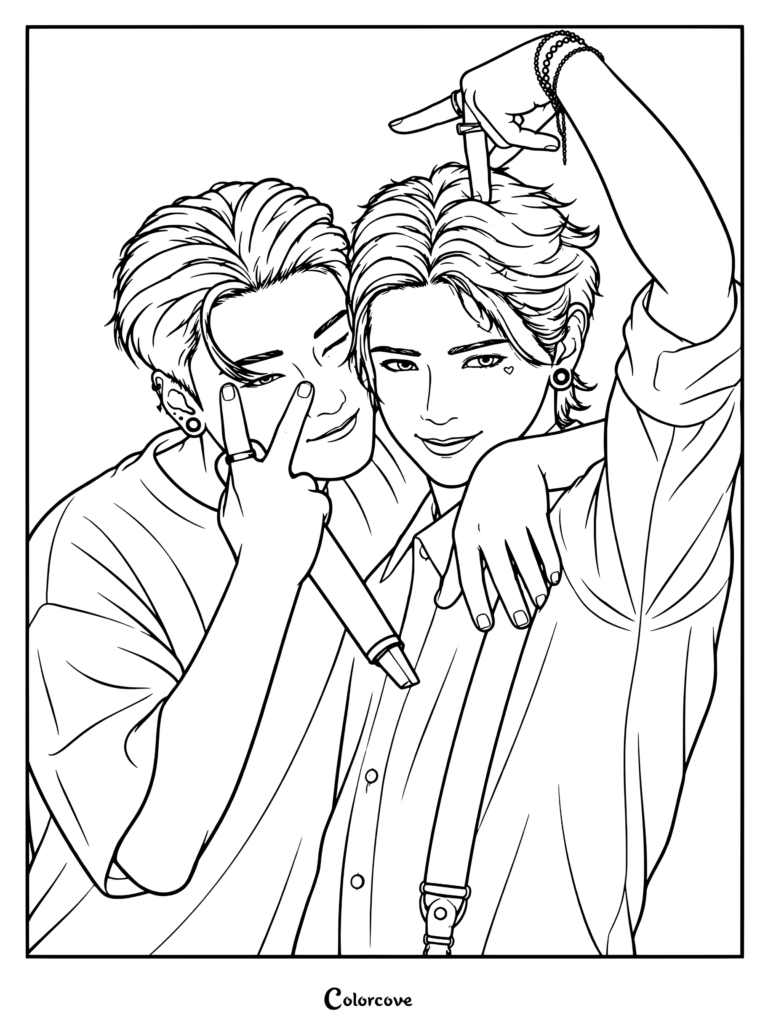 26 ATEEZ Coloring Pages: K-Pop Fan Art Sheets – ColorCove