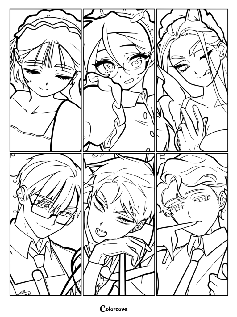 Six Alien Stage characters featured in a grid portrait layout.