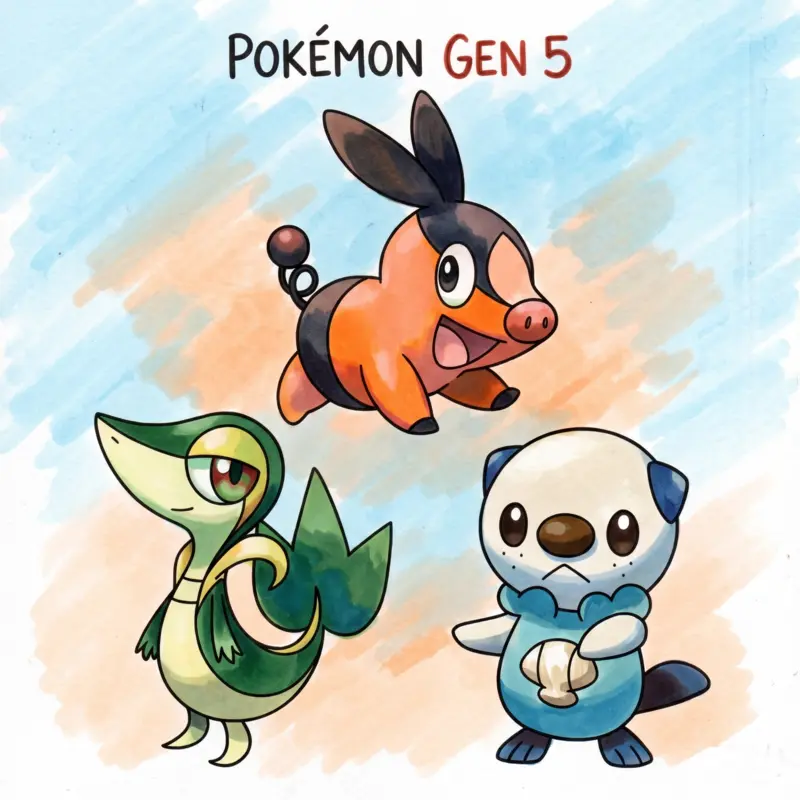All 156 Gen 5 Unova Pokémon Coloring Pages: B&W Era