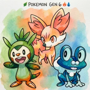 All 72 Gen 6 Kalos Pokémon Coloring Pages (Free Printables)