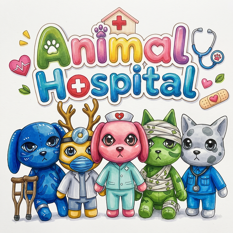 20 Animal Hospital (Anomaly) Coloring Pages