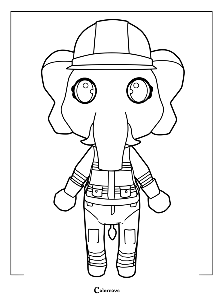 Page de coloriage de Pompier sur le thème d'Animal Hospital (Anomaly)