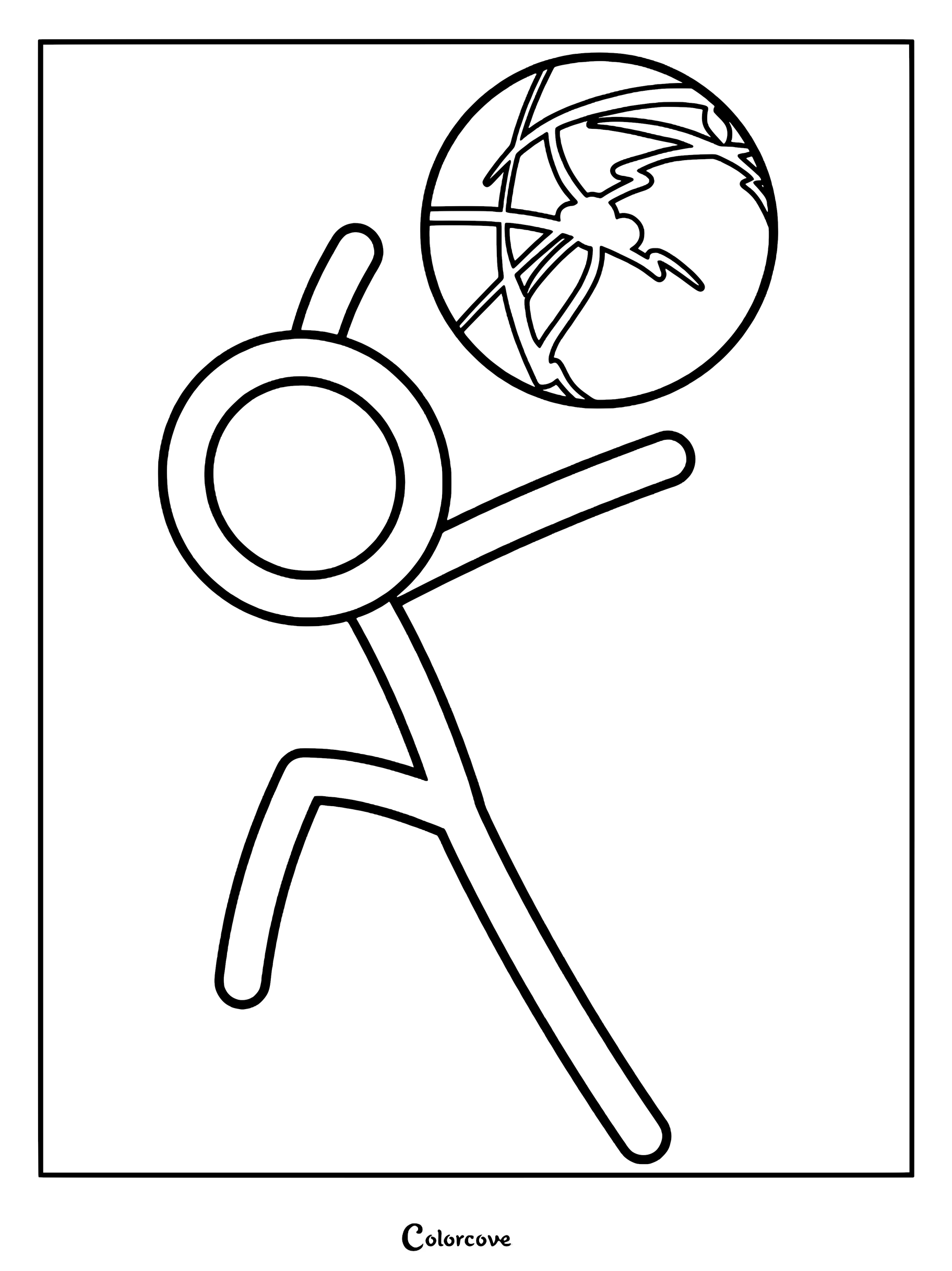 The Dark Lord from Animator Vs. Animation holding a glowing energy orb in this printable coloring page.