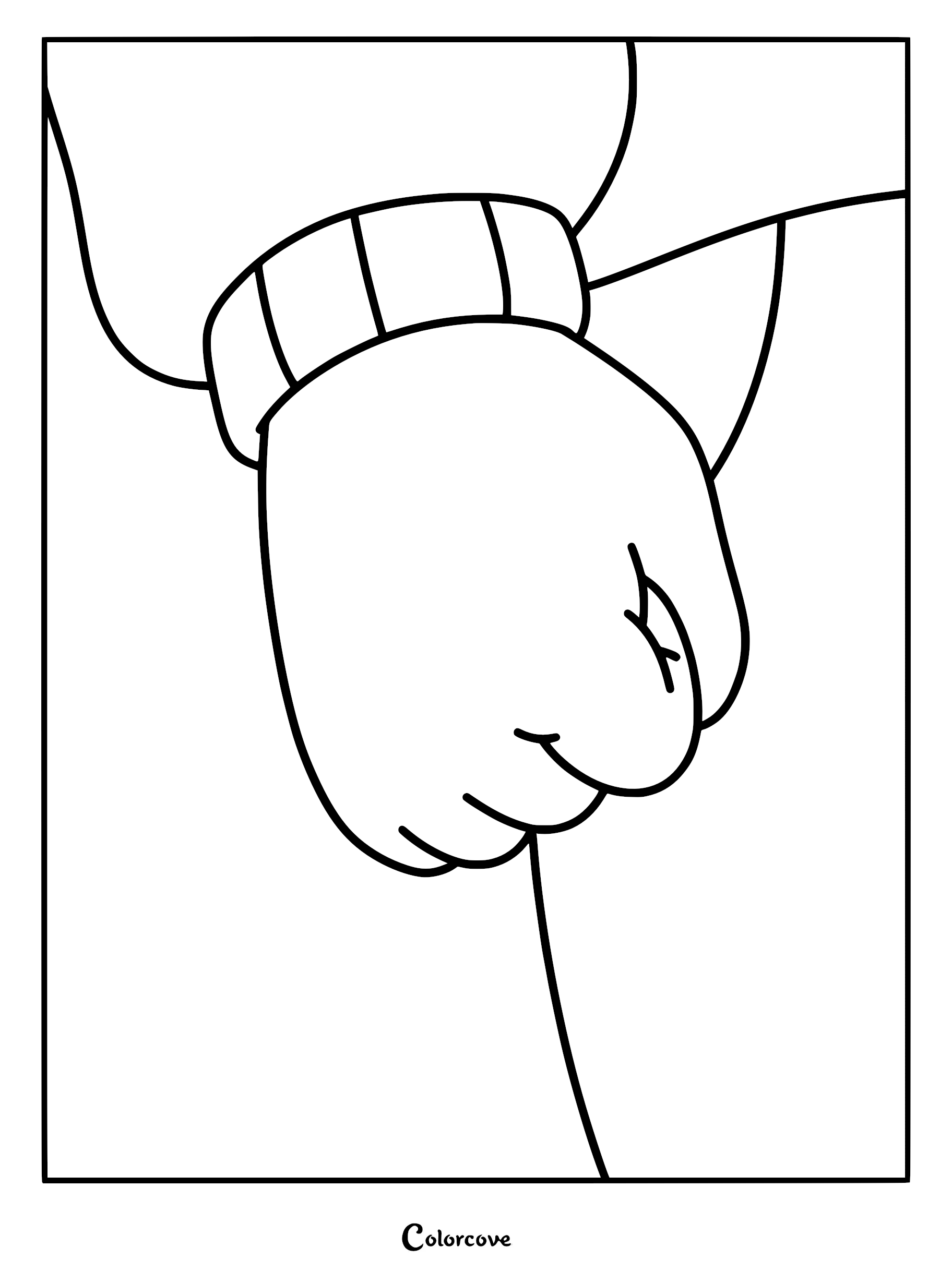 A close-up line art coloring page of Arthur Read clenching his fist, inspired by the famous Arthur’s Fist meme.