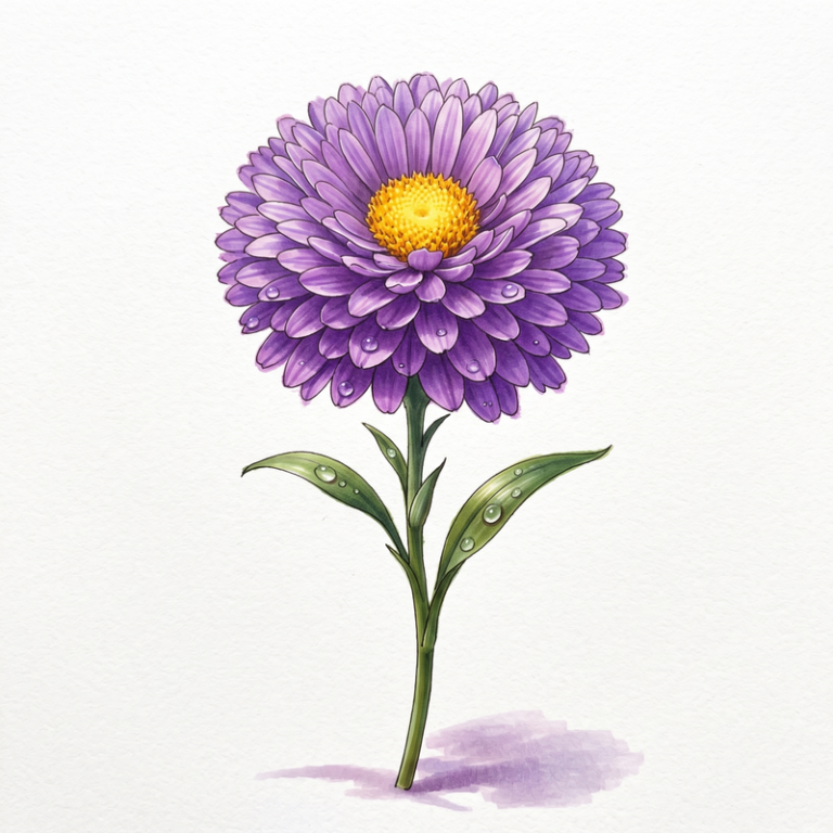 35 Aster Coloring Pages: Free Printable Sheets