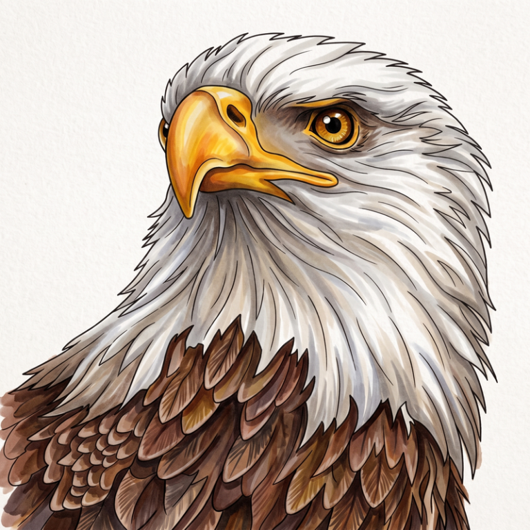 Dibujos de Águila Calva: 38 Páginas Gratis