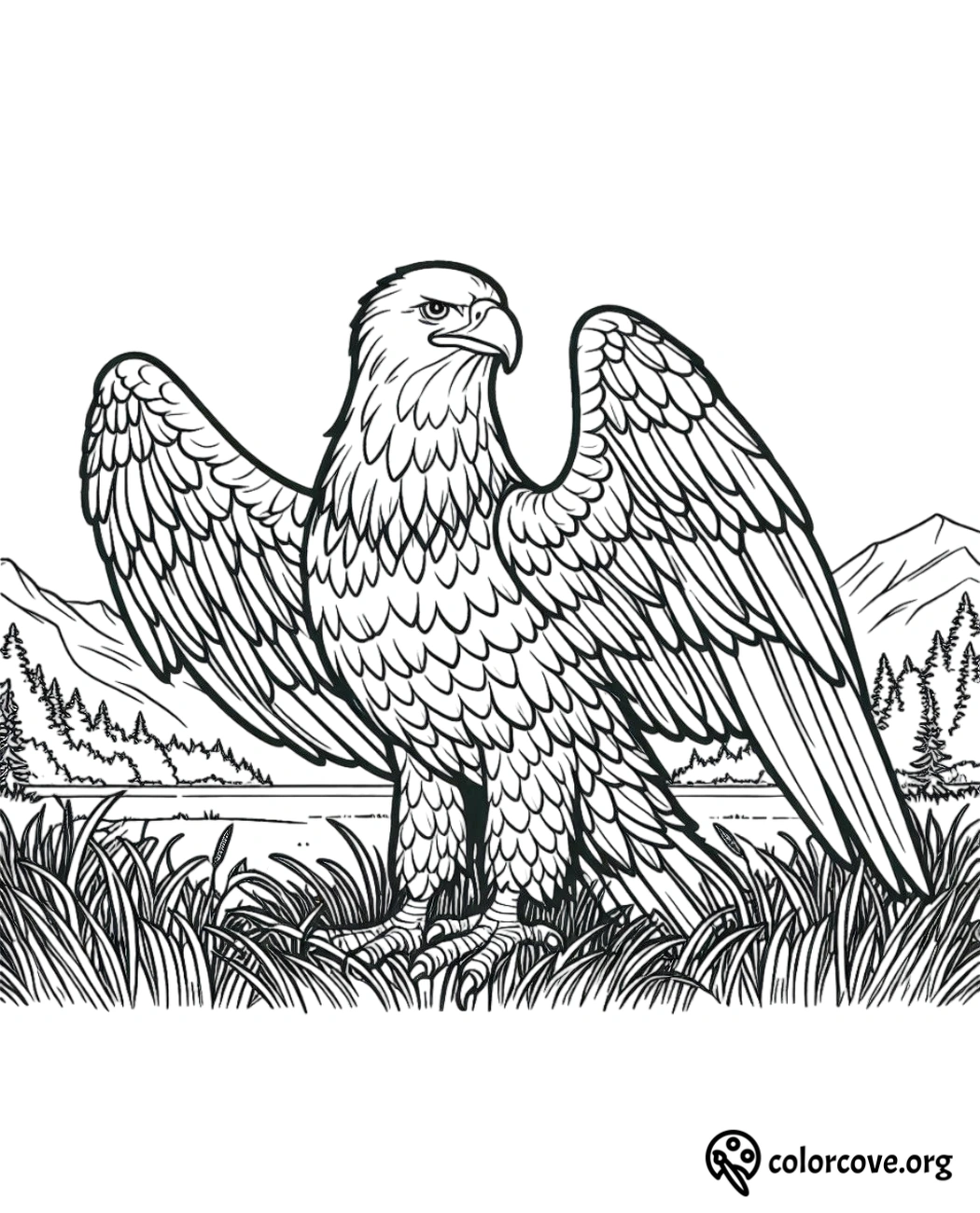 a black and white drawing of a bird