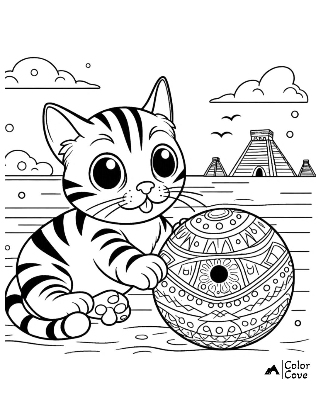 Bengal Cat Coloring Pages Free Printable Sheet (6)