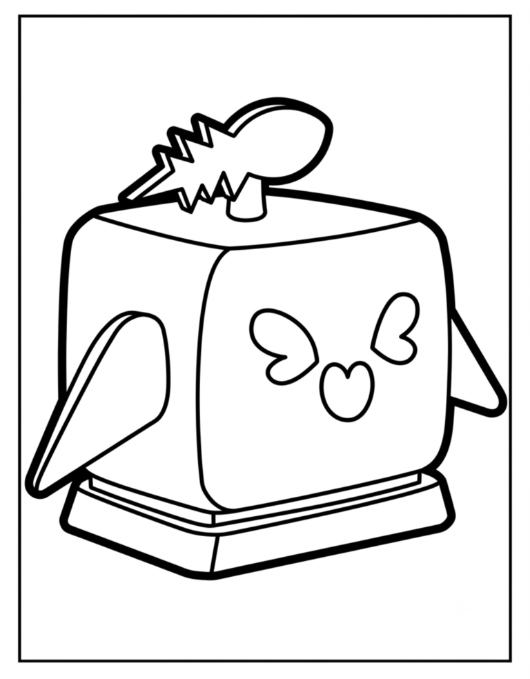 A detailed coloring page of the Common Rocket physical fruit from Blox Fruits.