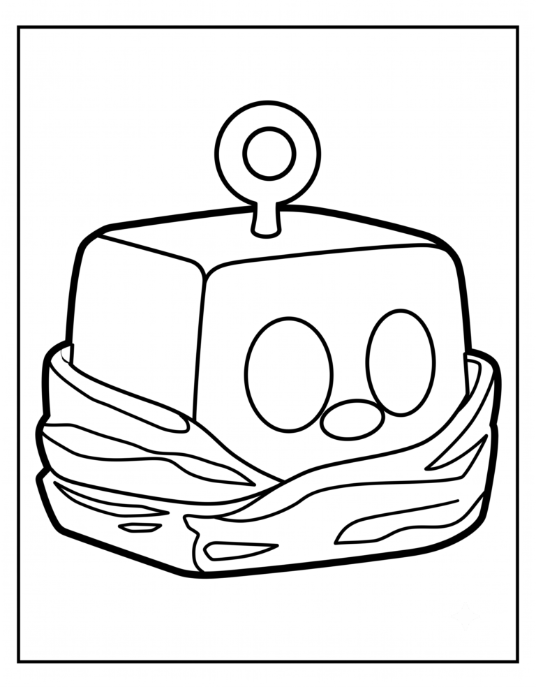 A detailed coloring page of the Legendary Buddha physical fruit from Blox Fruits.