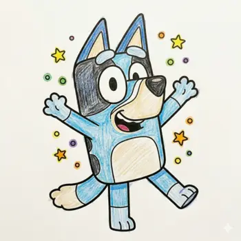 65 Free Printable Bluey Coloring Pages for Kids: Instant Downloads