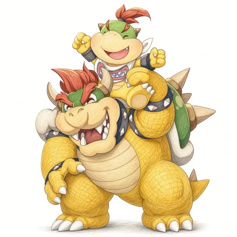 25 Bowser And Bowser Jr Coloring Pages: Boss Fan Art
