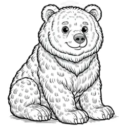 a cartoon of a bear