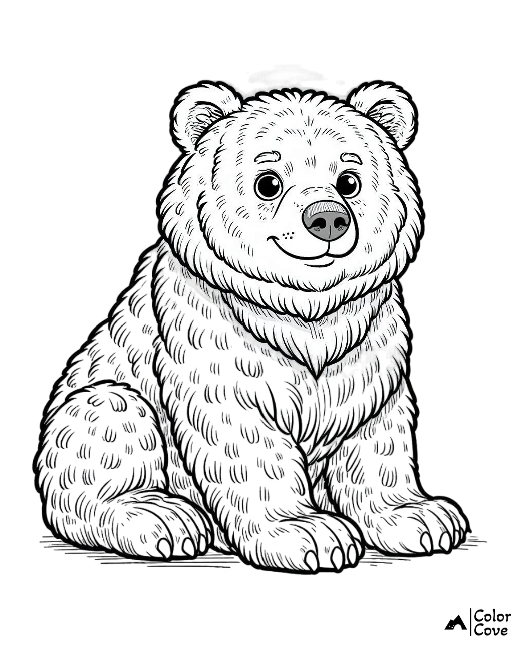 a cartoon of a bear