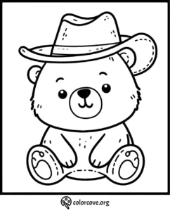 a bear holding a tree