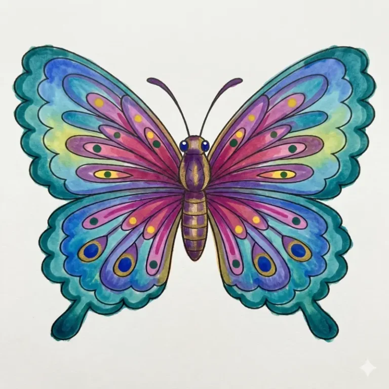 81 Cozy Butterfly Coloring Pages: Relaxing Nature Art