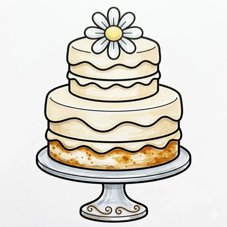 72 Cake Coloring Pages: Delicious Dessert Art Designs