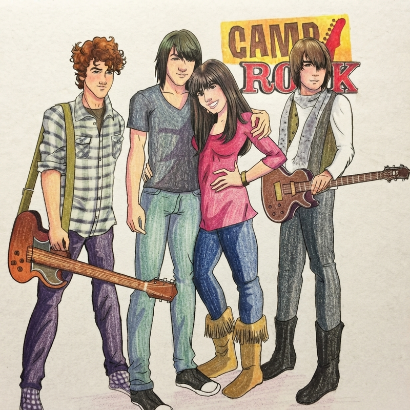21 Camp Rock Coloring Pages: Mitchie & Shane Sheets