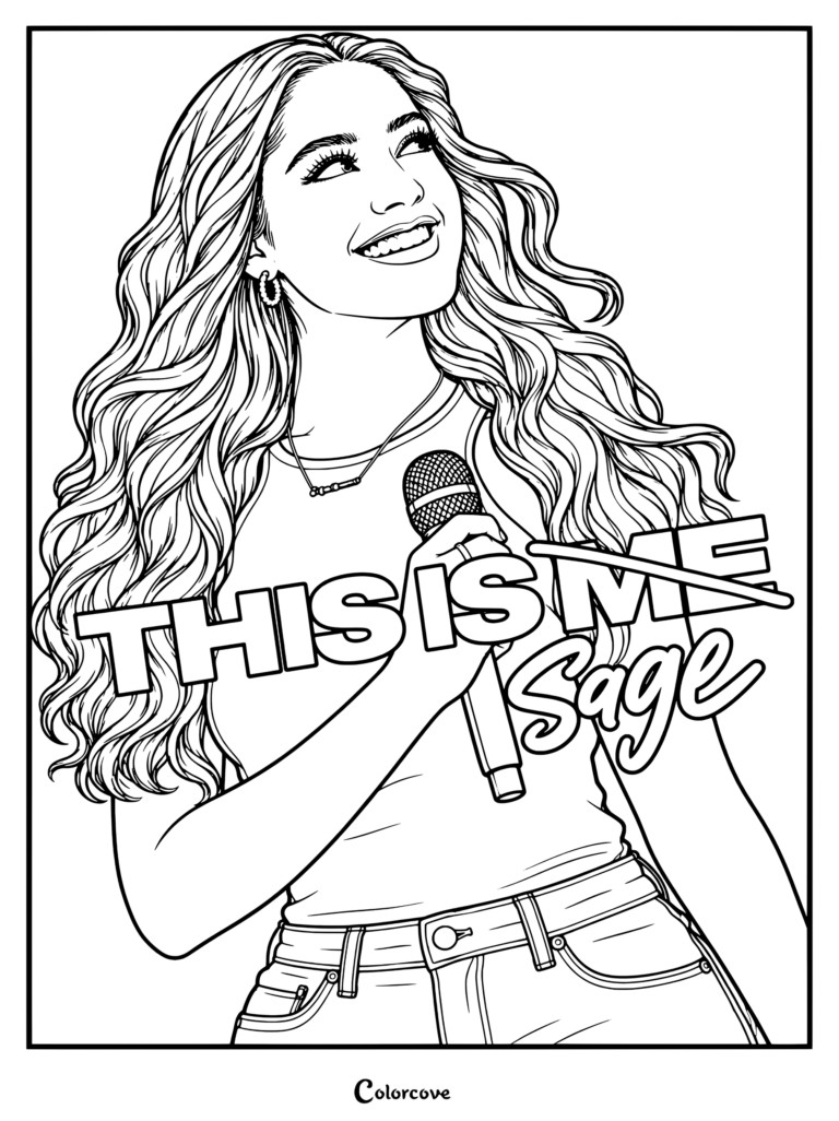 Sage sings passionately into a microphone in Camp Rock 3.