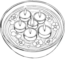 31 Free Relaxing Candle Coloring Pages