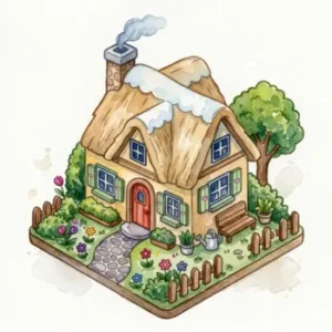 94 Free & Printable Cozy Cottage Coloring Pages