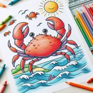 24 Free Crab Coloring Pages