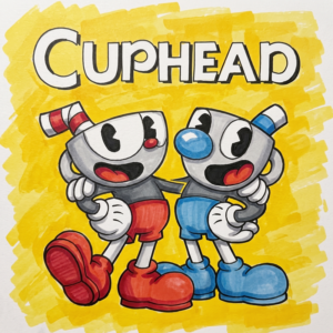 25 Cuphead Coloring Pages: Printable Arcade Fun