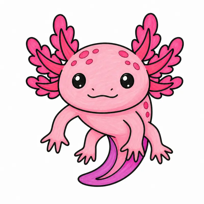 20 Cute Axolotl Coloring Pages: Magical Underwater Wonders
