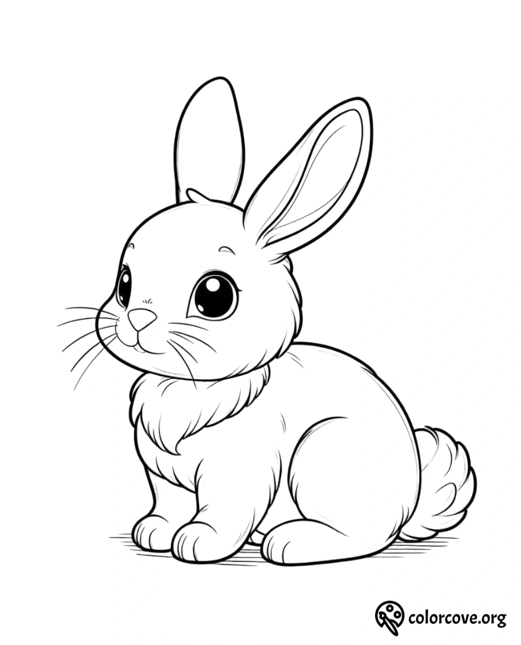 a drawing of a rabbit