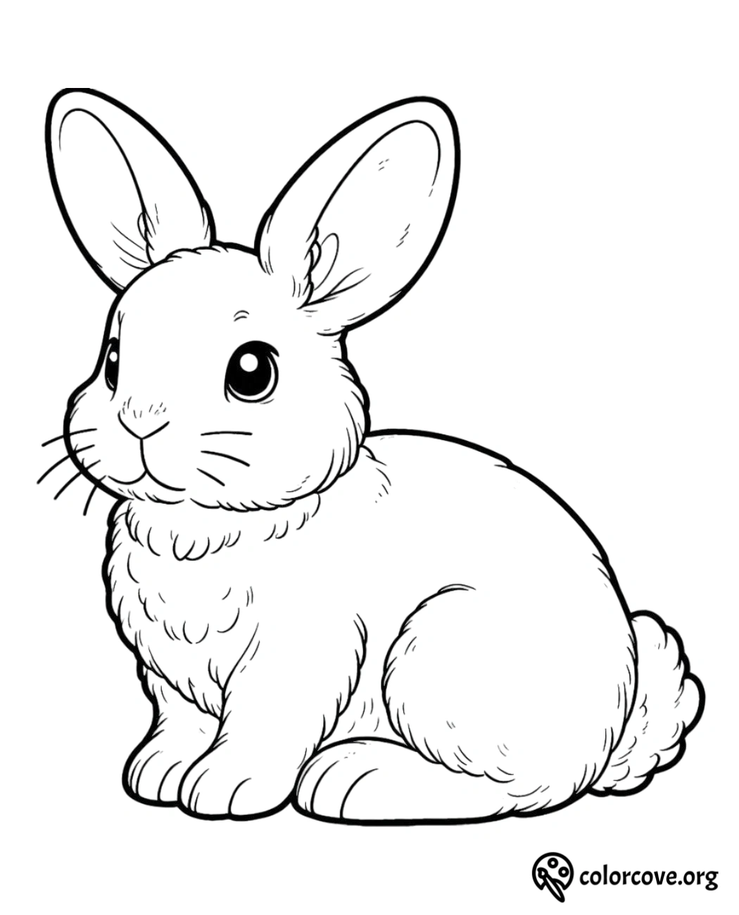 a drawing of a rabbit