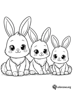 a group of rabbits with big ears