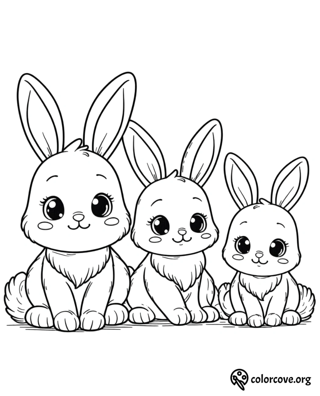 a group of rabbits with big ears