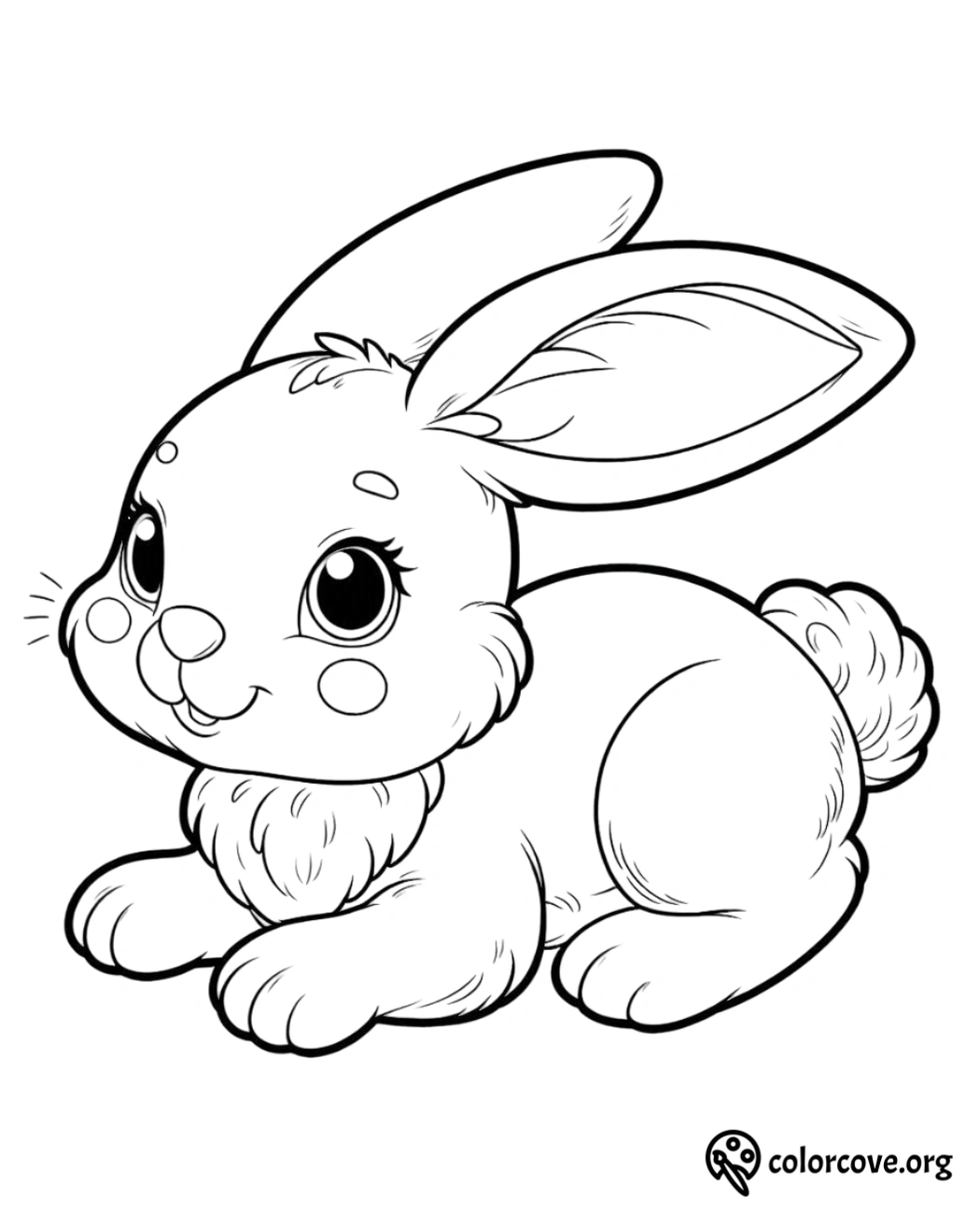 a cartoon of a rabbit