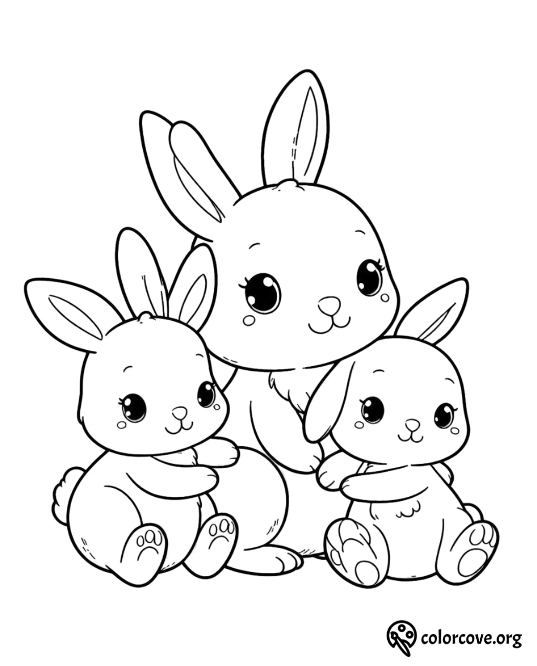 a group of rabbits sitting together