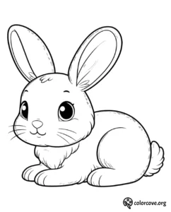 a drawing of a rabbit