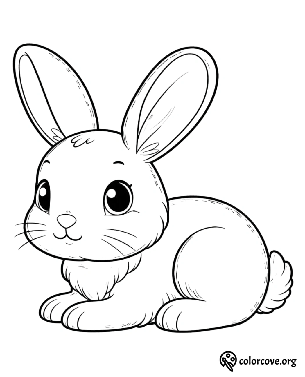 a drawing of a rabbit