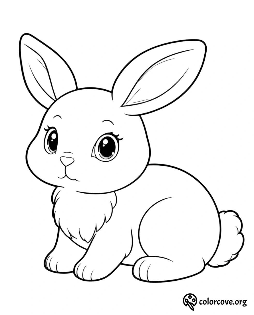 a drawing of a rabbit